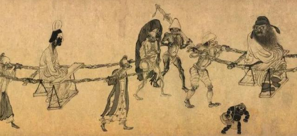 《鬼趣图》：清代画家罗聘创作的人物画，一共8幅