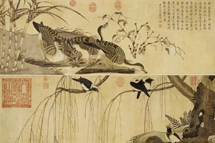 宋徽宗在艺术上有哪些成就？花鸟画的艺术特点是什么？
